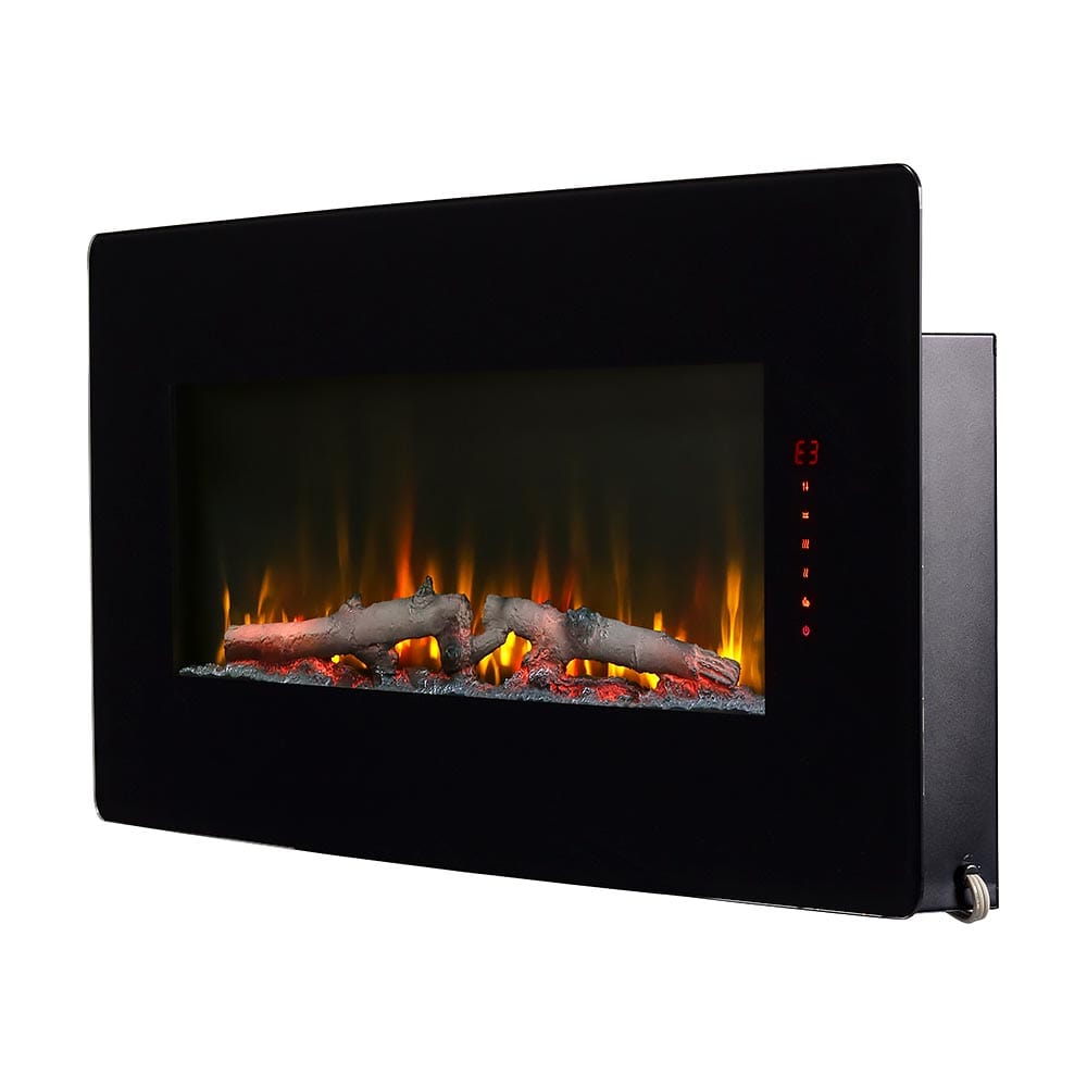 Winslow 42-In Wall Mount Electric Fireplace  FRONT AND SIDE VIEW