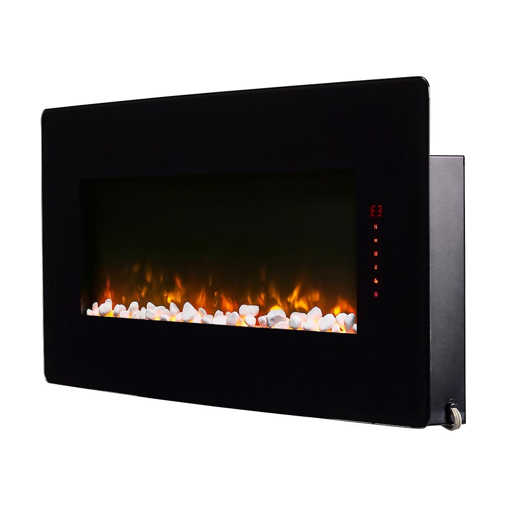 Winslow 42-In Wall Mount Electric Fireplace  FRONT AND SIDE VIEW