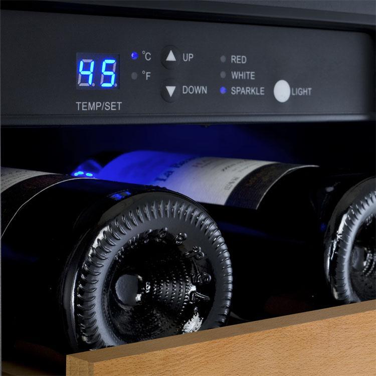 Allavino Allavino 24" Wide FlexCount II Tru-Vino 36 Bottle Dual Zone Black Wine Refrigerator (VSWR36-2BF20) Wine Cooler VSWR36-2BF20