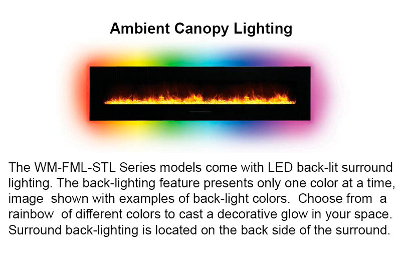 Amantii 70'' Wall Mount / Flush Mount Electric Fireplace