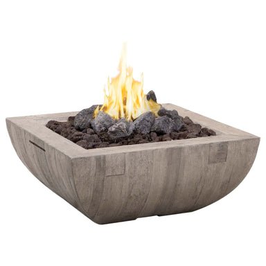 American Fyre Designs American Fyre Designs Bordeaux Square Reclaimed Wood Fire Bowl Fire Bowl SP Model 430-SP-SP-M6xC