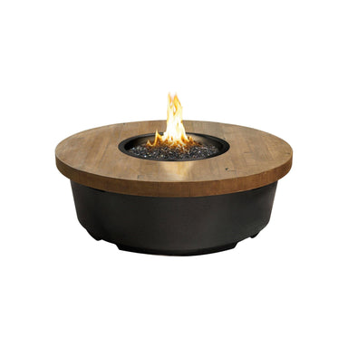 American Fyre Designs American Fyre Designs Contempo Round Reclaimed Wood Fire Table Fire Pit Table FO Model / No 782-BA-FO-M2xC