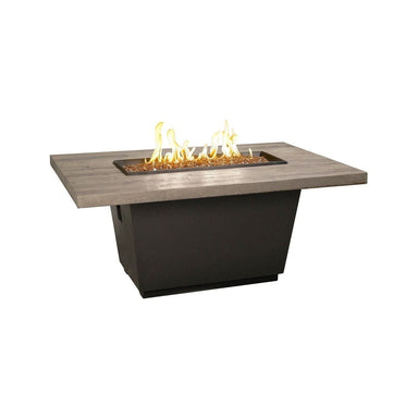 American Fyre Designs American Fyre Designs Cosmopolitan Rectangular Reclaimed Wood Fire Table Fire Pit Table SP Model / No 635-BA-SP-M4xC