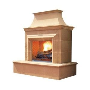 American Fyre Designs American Fyre Designs Reduced Cordova Fireplace Outdoor Fireplace Vented 023-xx-x-xx-xxC