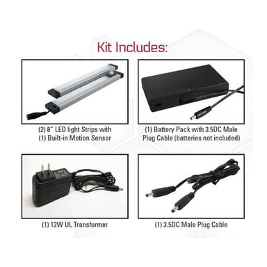 American Security American Security AMSEC LED Light Kit Two 8" Wands Gun Safe Accessory AMG LED Retro Light Kit 8