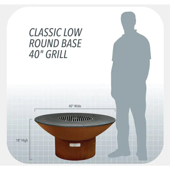 Arteflame Arteflame Classic 40" Fire Pit - Low Round Base, AFCL40LRBFP Fire Pit AFCL40LRBFP