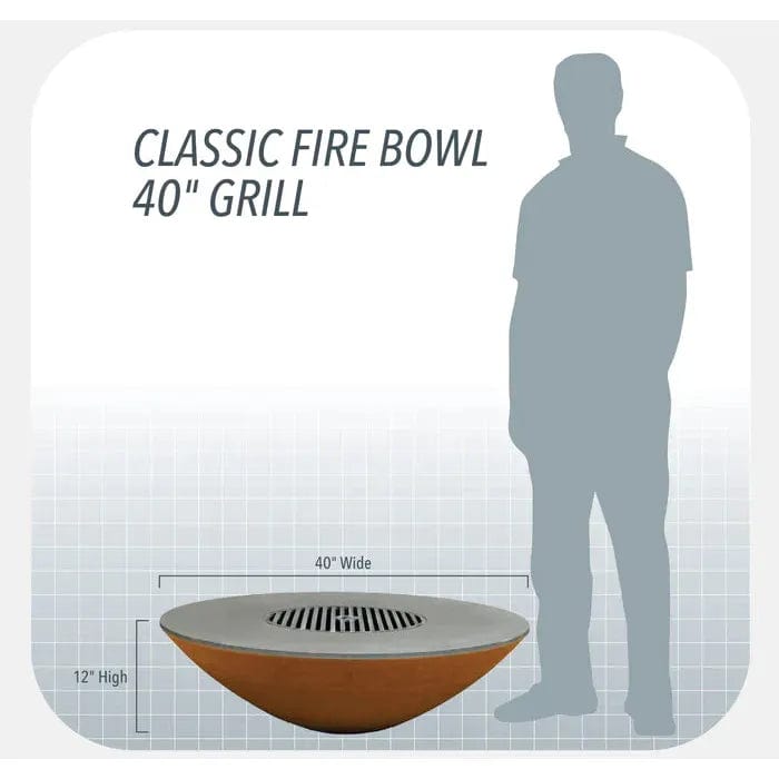 Arteflame Arteflame Classic 40" Grill - Fire Pit Bowl With Cooktop, AFCL40CT.2 Outdoor Grill AFCL40CT.2