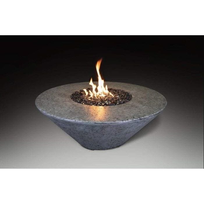 Athena Fireglass & Accessories Athena Olympus ORNDFT-444418 Round Concrete Gas Fire Pit, 44x44-Inch Fire Tables Natural Gas / Grey ORNDFT-444418-GRY-N