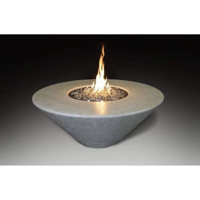 Athena Fireglass & Accessories Athena Olympus ORNDFT-444418 Round Concrete Gas Fire Pit, 44x44-Inch Fire Tables Propane / Bone ORNDFT-444418-BON-P