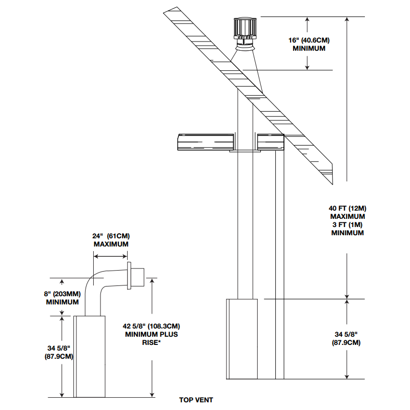 Napoleon Ascent B46 Direct Vent Gas Fireplace - B46