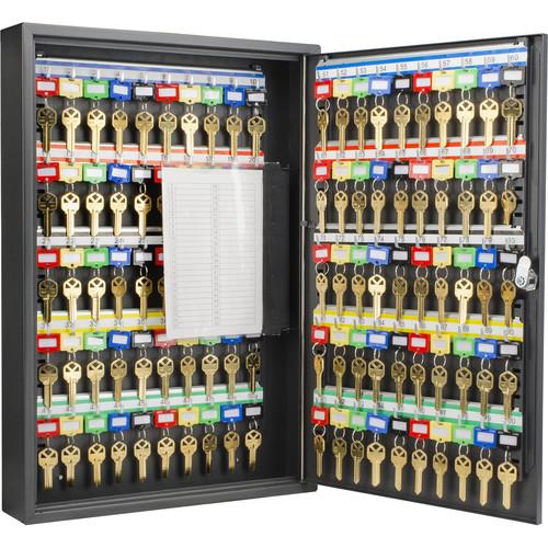 Barska Barska CB12964 100 Key Cabinet Adjustable Lock Box with Key Lock Black Key Cabinets CB12964