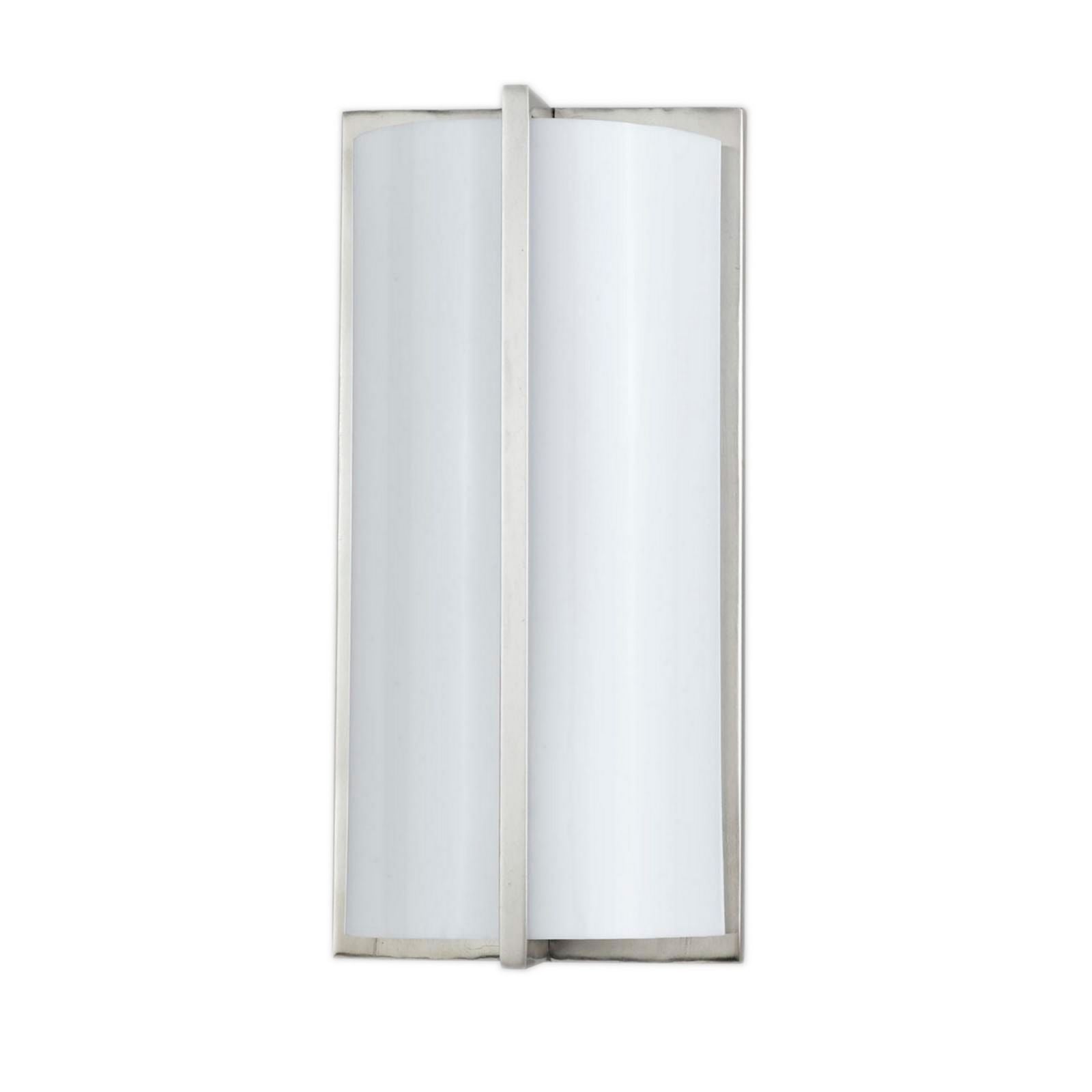 Benzara Cylindrical Shape Plc Wall Lamp With 3D Design, Set Of 4, Silver And White By Benzara Wall Lamps BM220707
