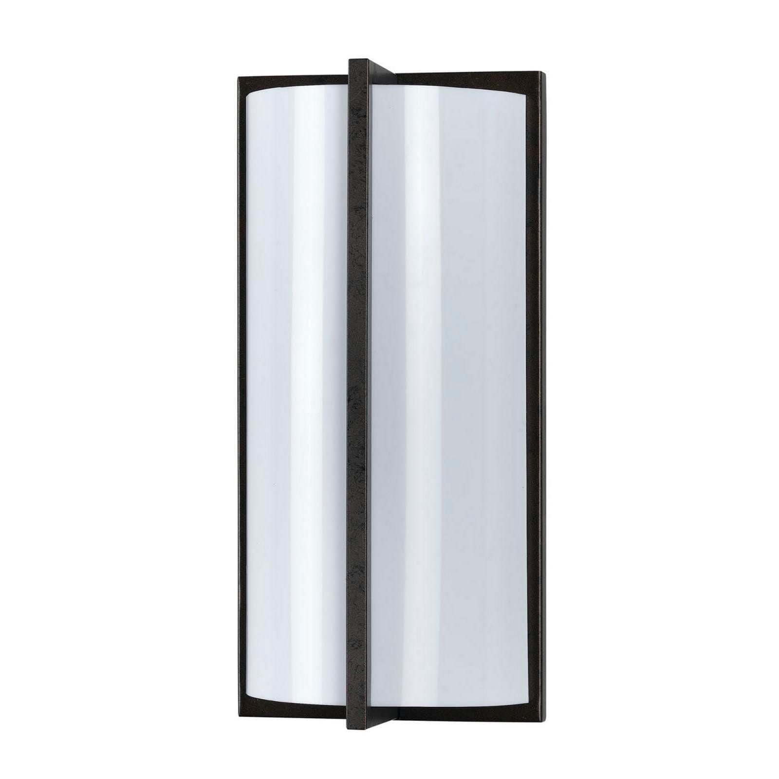 Benzara Cylindrical Shaped Plc Wall Lamp With 3D Design, Set Of 4, Black And White By Benzara Wall Lamps BM220708