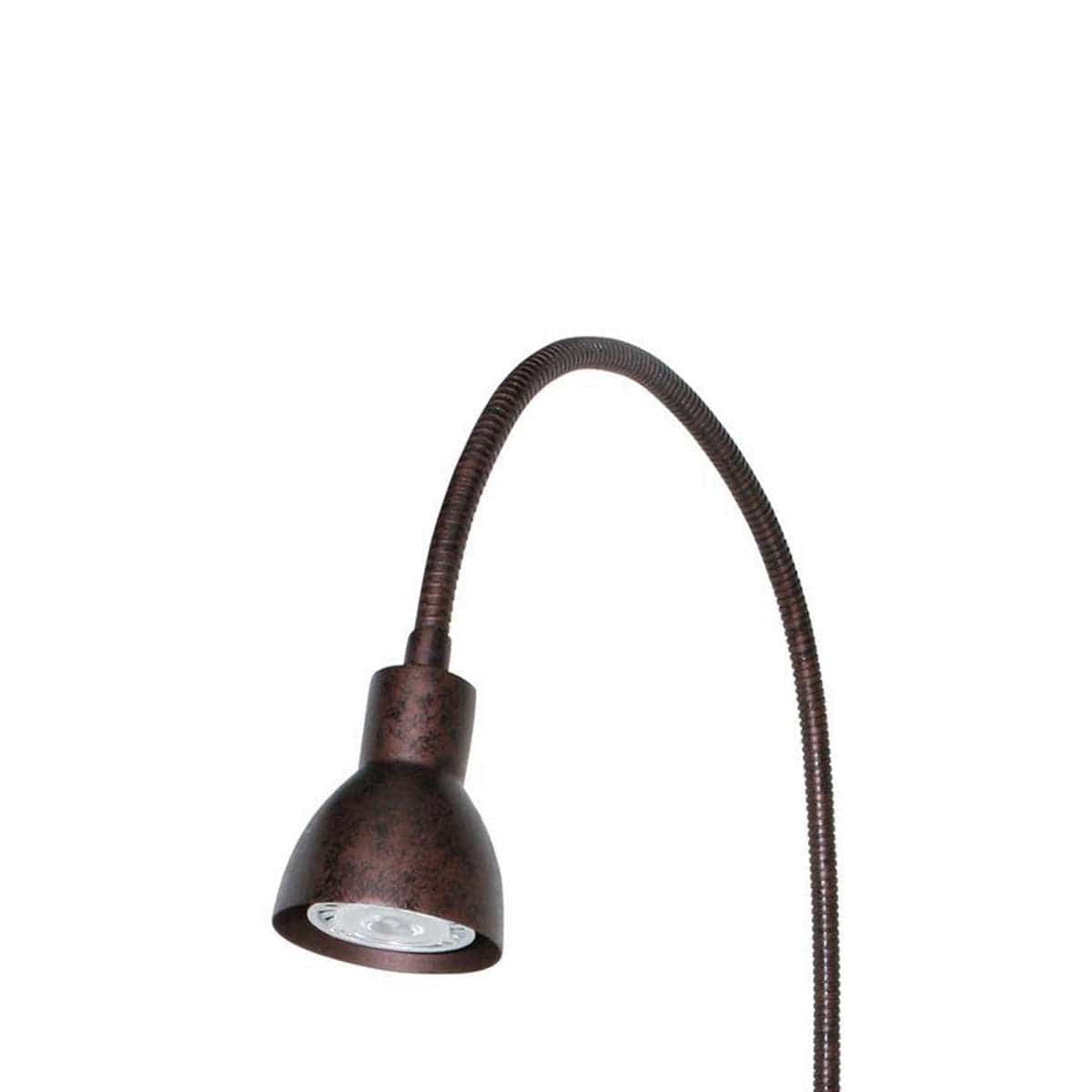 Benzara Metal Round Wall Reading Lamp With Plug In Switch, Bronze By Benzara Wall Lamps BM225089