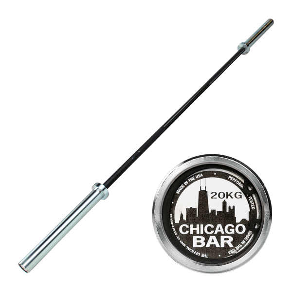 Body Solid 7' Chicago Olympic Bar | 1500 Lb Capacity | Body Solid | Made in USA Barbell OB86CHICAGO