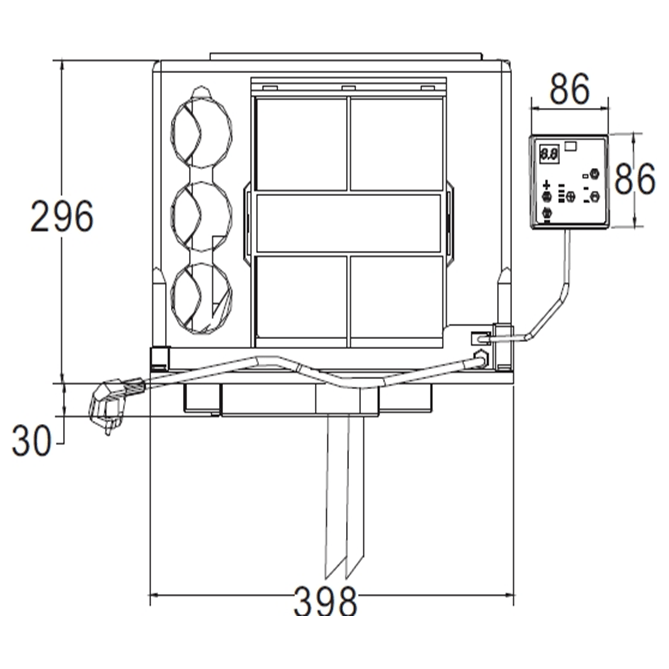 COOL-J HB9000 PLUS Underbunk Reverse Cycle Air Conditioner - Wifi Air Conditioner