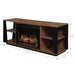 Dimplex Arlo Electric Fireplace TV Stand in Walnut Electric Fireplace TV and Media Consoles