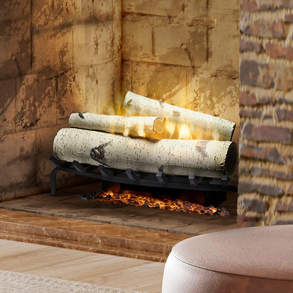 Dimplex Dimplex 25-in Revillusion Birch Electric Fireplace Log Set w/ Ashmat Electric Log Inserts 198997