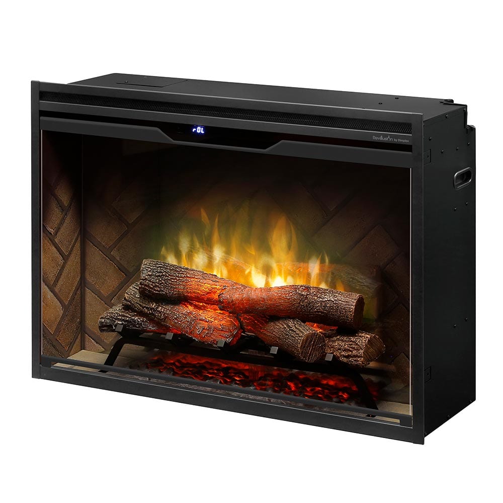 Dimplex Dimplex 36" Revillusion Built-In Electric Firebox Herringbone Brick Built-In Electric Fireplaces 455803