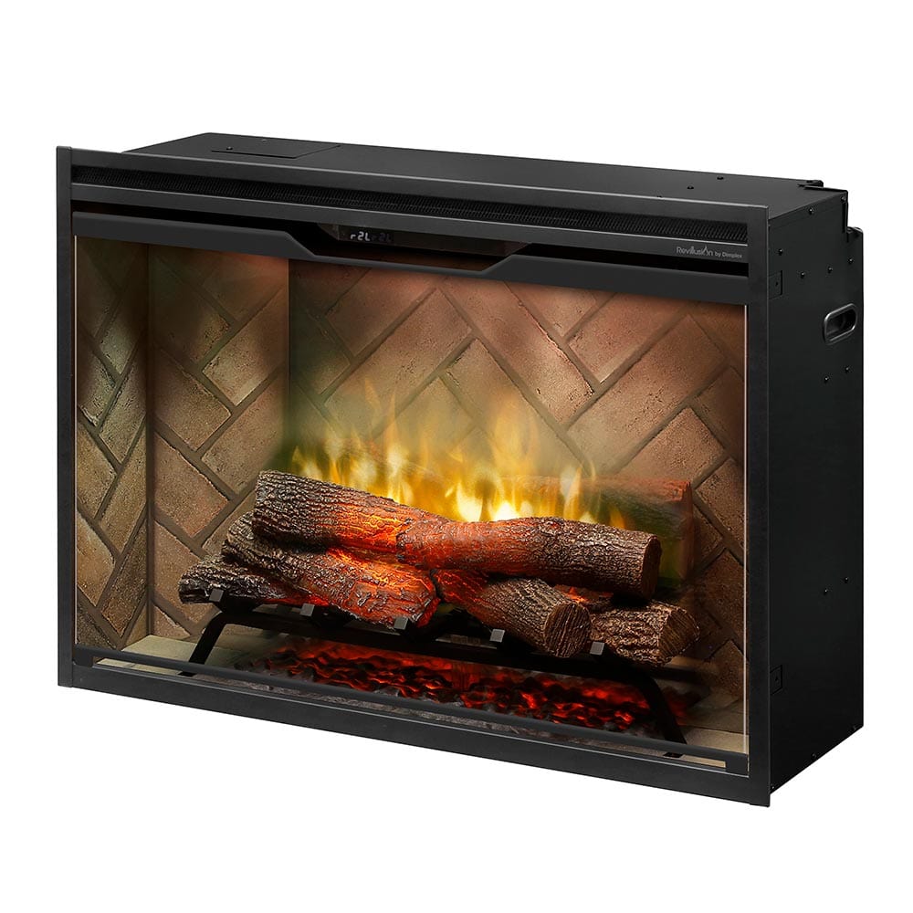 Dimplex Dimplex 36" Revillusion Built-In Electric Firebox Herringbone Brick Built-In Electric Fireplaces 455803