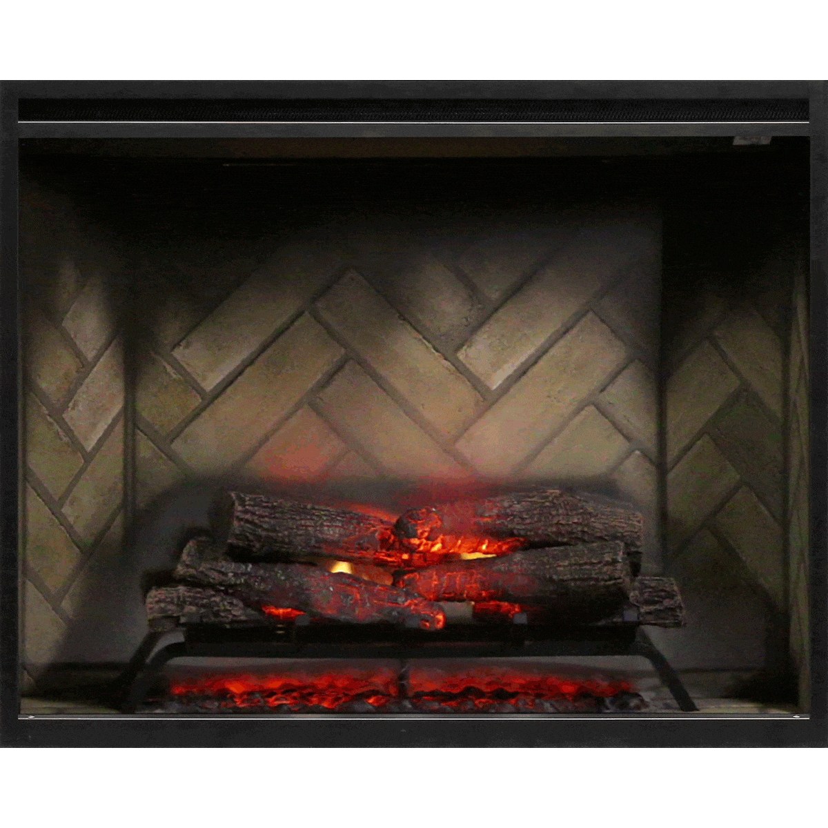 Dimplex Dimplex 36" Revillusion Portrait Electric Firebox Herringbone Brick Built-In Electric Fireplaces 455805