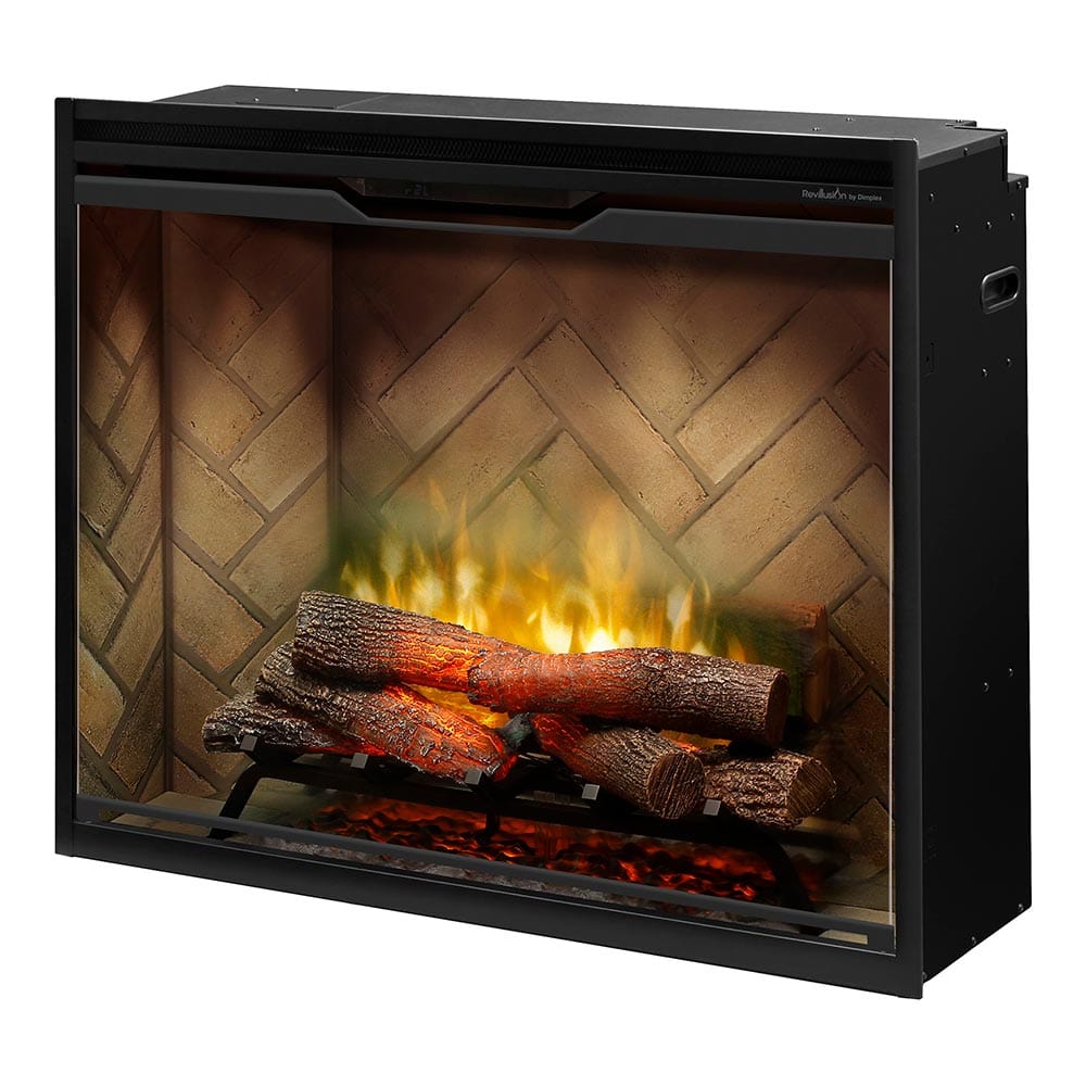 Dimplex Dimplex 36" Revillusion Portrait Electric Firebox Herringbone Brick Built-In Electric Fireplaces 455805