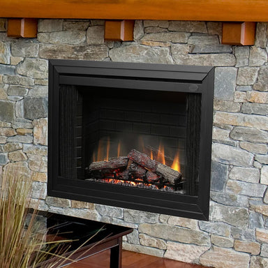 Dimplex Dimplex 39-In Purifire Deluxe Built-in Electric Fireplace Built-In Electric Fireplaces Black Trim 39 / Single Pane Glass Door 39 / Remote Control 75396