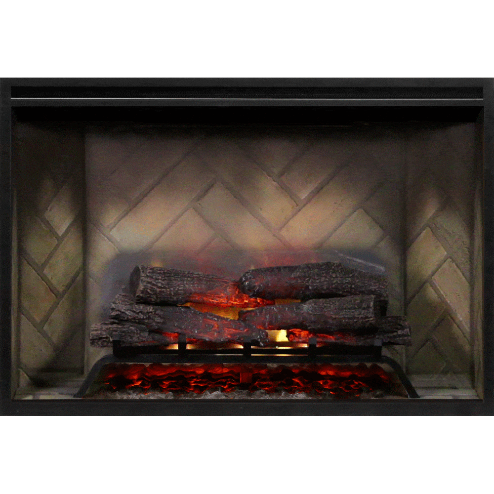 Dimplex Dimplex 42" Revillusion Electric Firebox Herringbone Brick Built-In Electric Fireplaces 455807