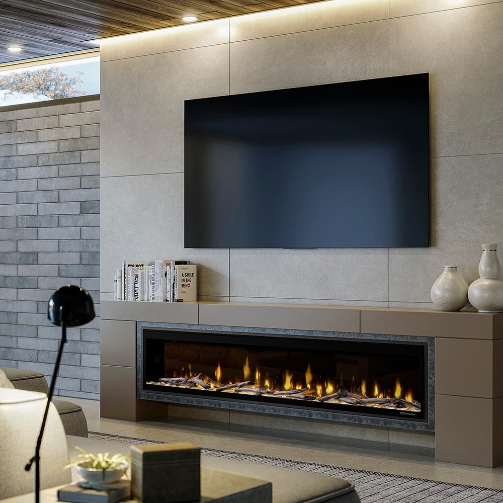 Dimplex Dimplex Evolve 74-in Linear Electric Fireplace & Trim Kit Built-In Electric Fireplaces 457117