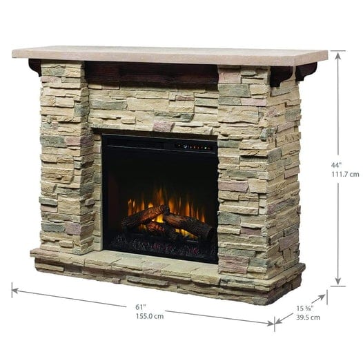 Dimplex Dimplex Fieldstone Rustic 54 Inch Electric Fireplace, GDS28L8-904ST Fireplace GDS28L8-904ST