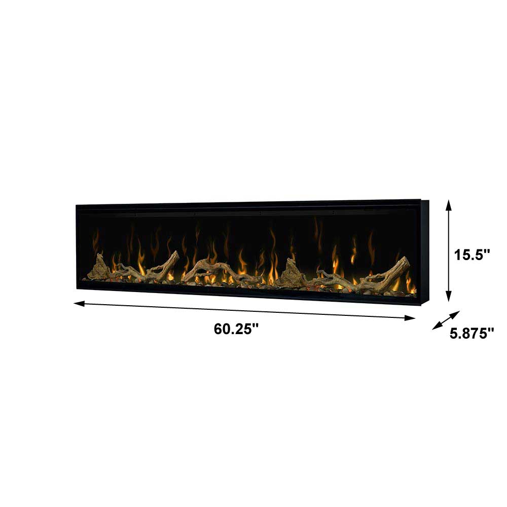 Dimplex Dimplex IgniteXL 60-In Electric Fireplace w/ Driftwood Log Kit Built-In Electric Fireplaces 183366