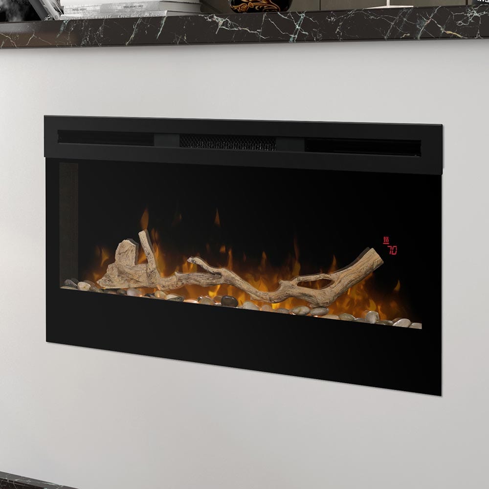 Dimplex Dimplex Prism 34-In Electric Fireplace w/ Driftwood Log Set Built-In Electric Fireplaces 170730