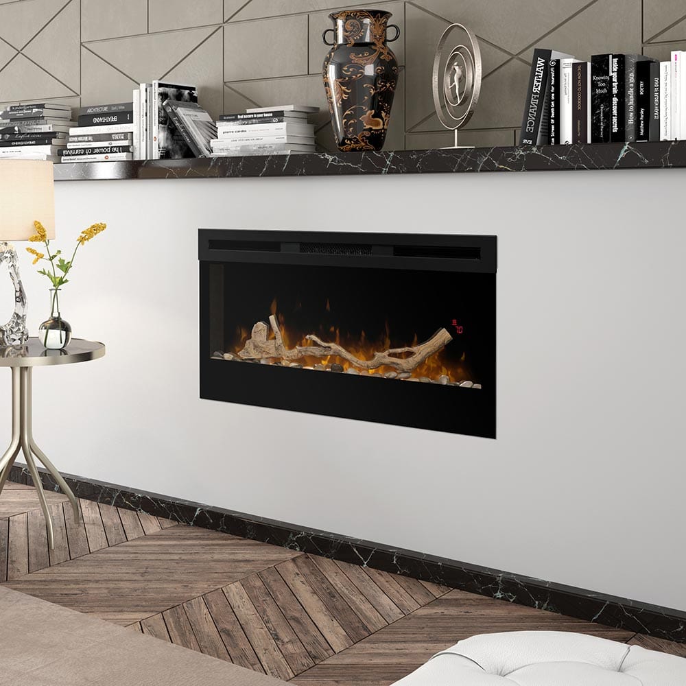 Dimplex Dimplex Prism 34-In Electric Fireplace w/ Driftwood Log Set Built-In Electric Fireplaces 170730