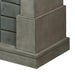 Royce Electric Fireplace Mantel Package in Smoke Stack Grey 