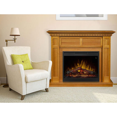 Dimplex Wilson Electric Fireplace Mantel Package in Rift Oak Electric Fireplace Mantel Packages 180147