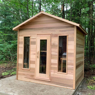 Dundalk Leisure Craft Dundalk Leisure Craft Clear Cedar Outdoor Cabin Sauna Outdoor Sauna