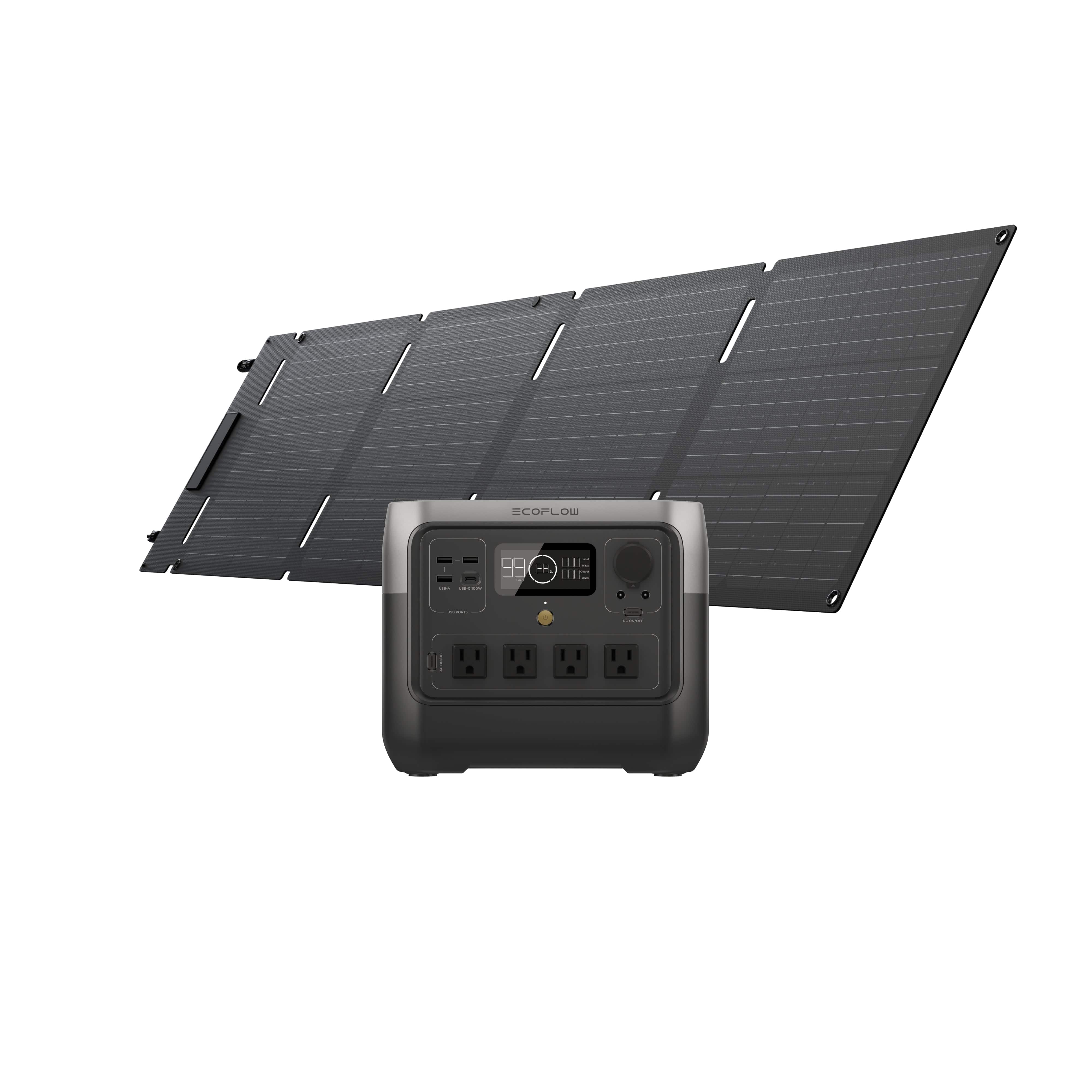 EcoFlow EcoFlow 60W Portable Solar Panel Solar Panels RIVER 2 +60W