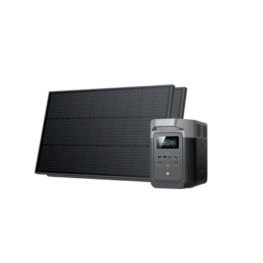 EcoFlow EcoFlow DELTA 2 Solar Generator (Rigid PV100W) DELTA 2 + 2*100W Rigid Solar Panel