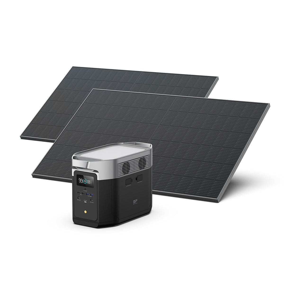 EcoFlow EcoFlow DELTA Max Solar Generator (Rigid PV400W*2) Bundle 2*400W Rigid Solar Panel + DELTA Max (2000)
