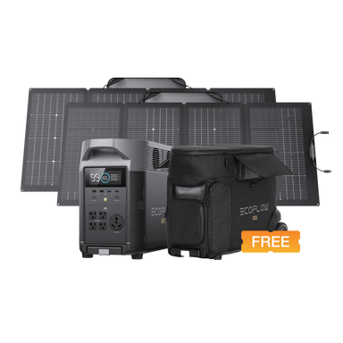 EcoFlow EcoFlow DELTA Pro + 2 × 220W Solar Panel + Free Bag - Prime Day Bundle DELTA Pro + 220W*2 + Free DELTA Pro Bag