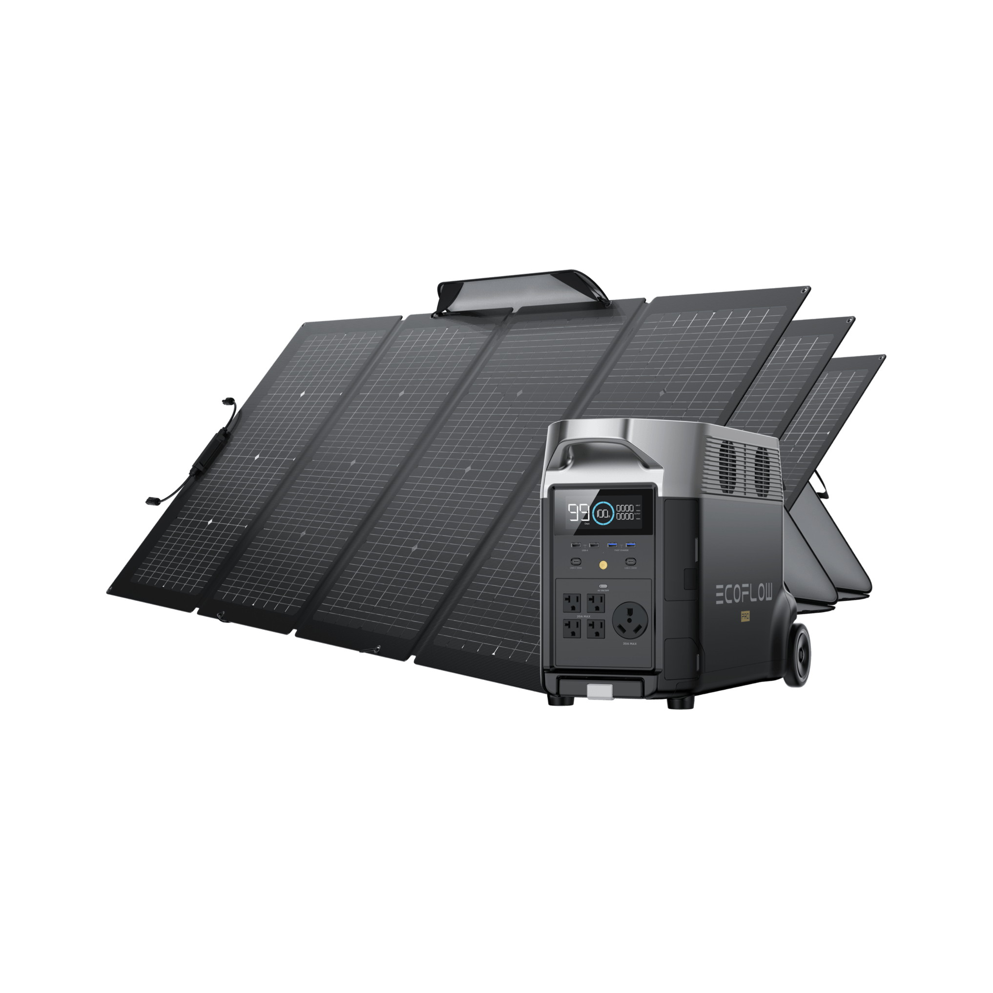 EcoFlow EcoFlow DELTA Pro Solar Generator (PV220W) Bundle 3*220W + DELTA Pro