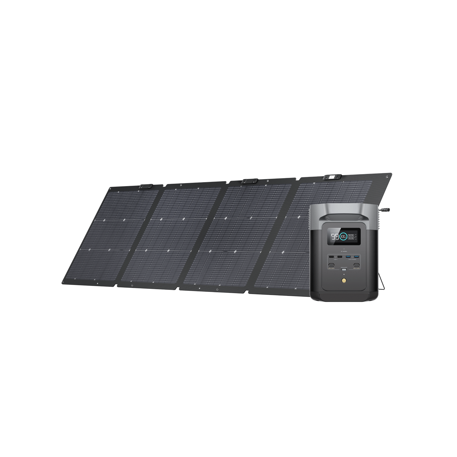 EcoFlow US Standalone DELTA 2 + 220W Solar Panel EcoFlow DELTA 2 Portable Power Station