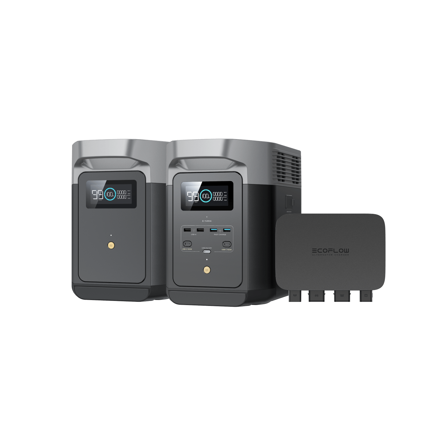 EcoFlow US Standalone DELTA 2 + DELTA 2 Smart Extra Battery + 800W Alternator Charger EcoFlow DELTA 2 Portable Power Station