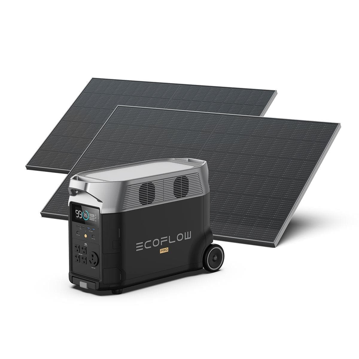 EcoFlow US Standalone DELTA Pro +2*400W Rigid Solar Panel EcoFlow DELTA Pro Portable Power Station