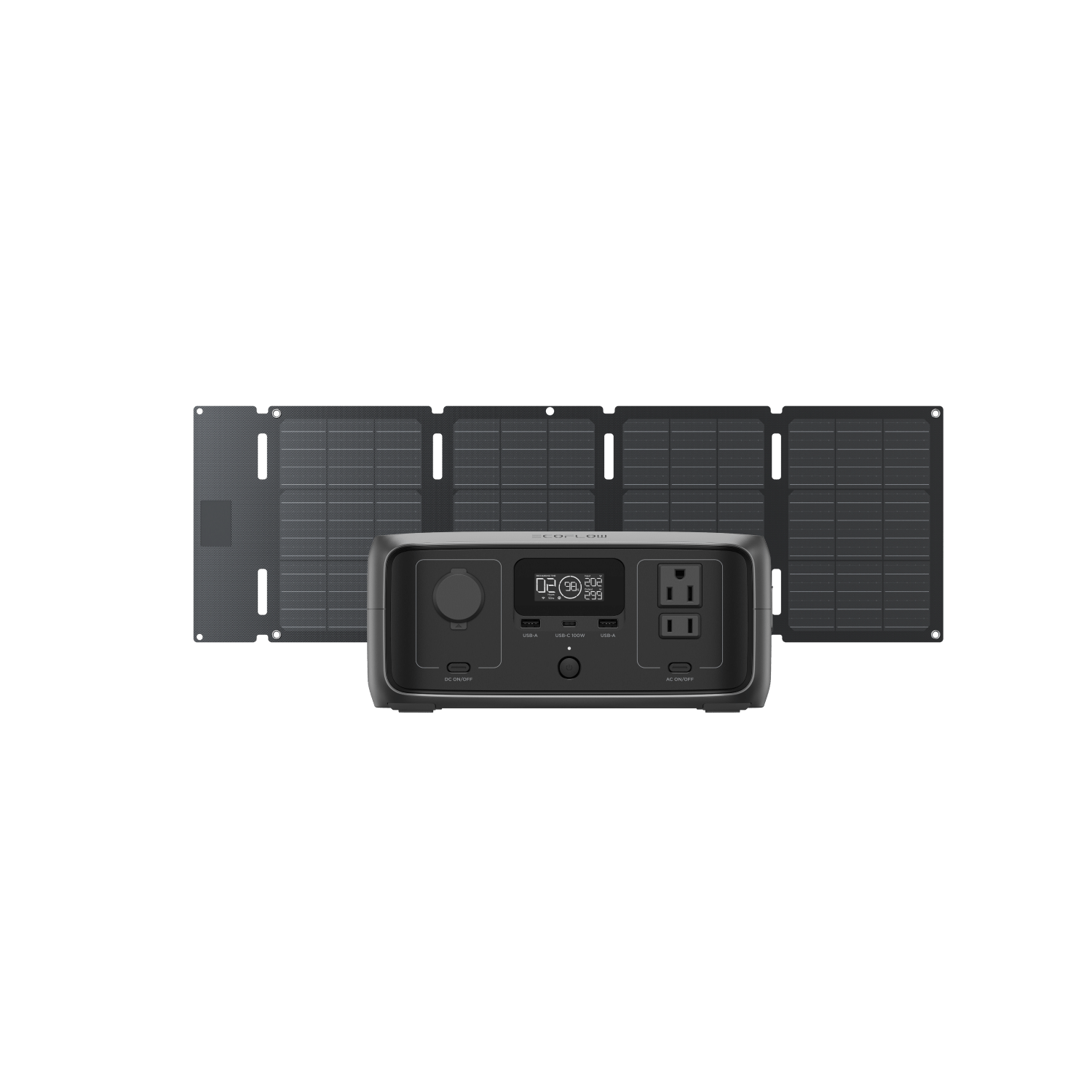 EcoFlow US Standalone RIVER 3 + 45W Solar Panel EcoFlow RIVER 3 Portable Power Station