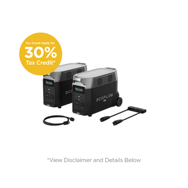 EcoFlow Whole-Home Backup Kit: EcoFlow Smart Control Kit Bundle (Members-only) 2*DELTA Pro + Double Voltage Hub