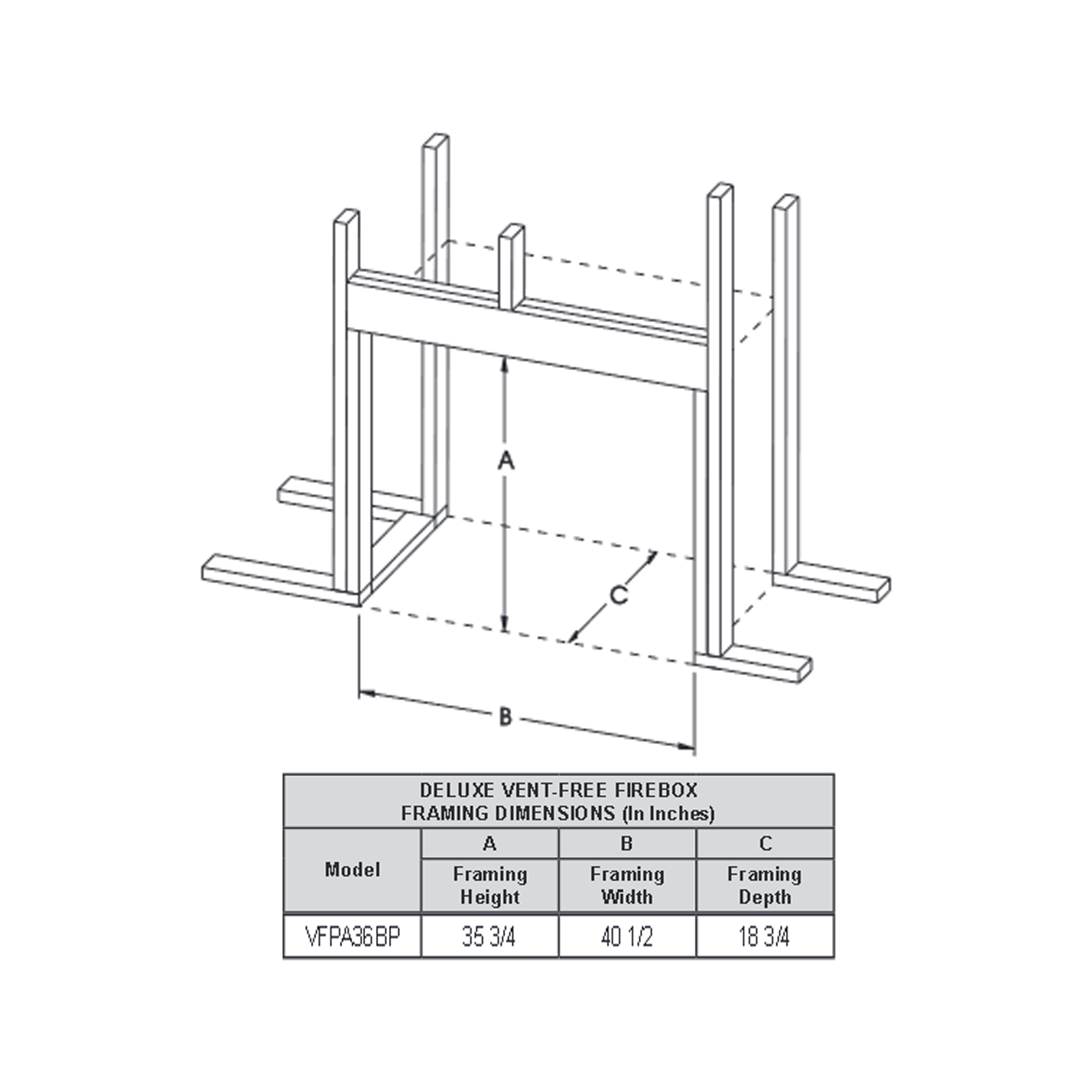 Empire Empire Vail Premium 36 Slope Glaze Burner Vent-Free Gas Fireplace | VFPA36 | Gas Fireplace