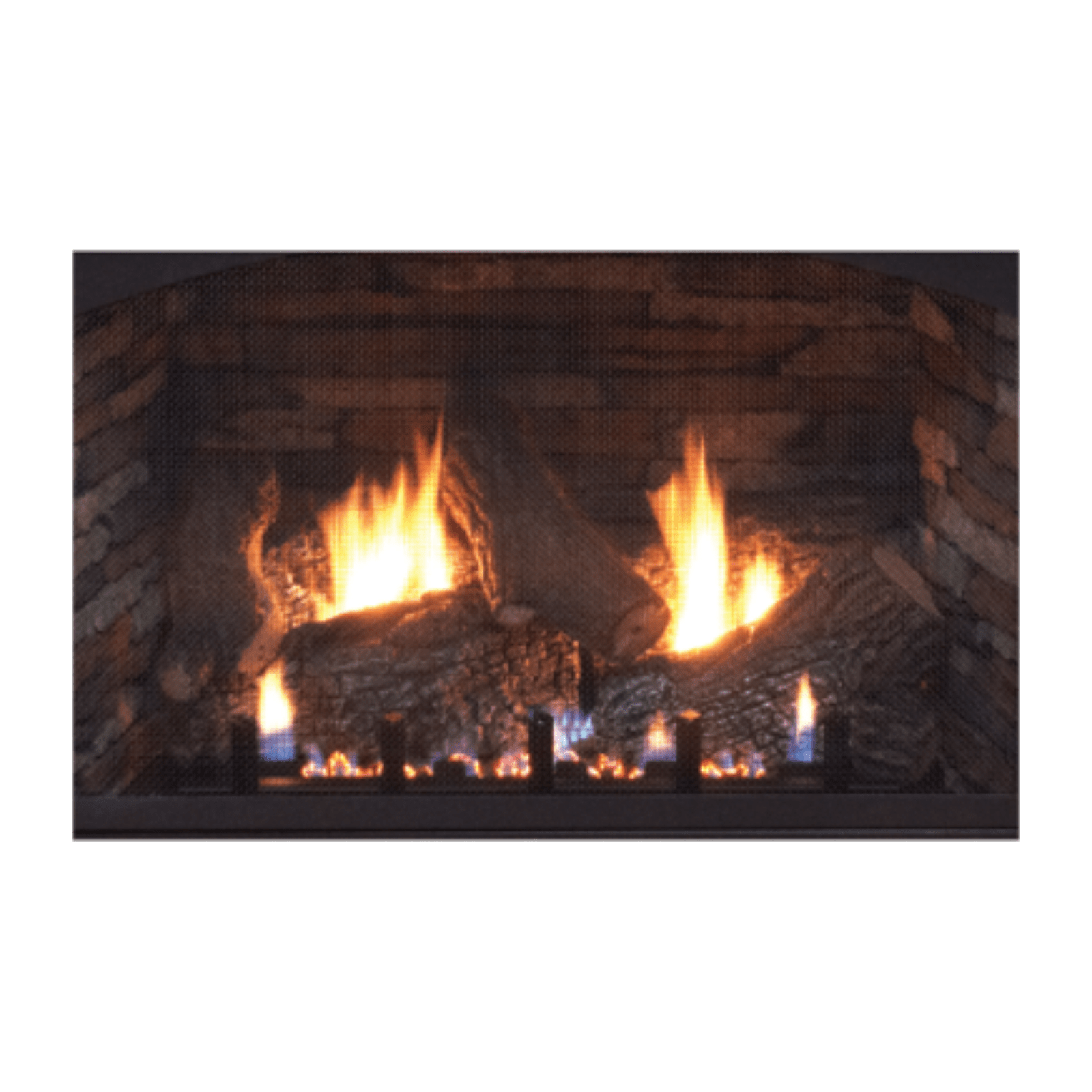 Empire Empire Vail Premium 36 Slope Glaze Burner Vent-Free Gas Fireplace | VFPA36 | Gas Fireplace Millivolt Ignition with Natural Gas / 6pc. 30in. Refractory Log Set VFPA36BP30LN, LS30RS