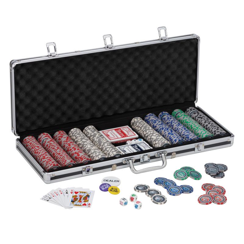 Fat Cat Fat Cat Bling 13.5 Grams 500Ct Poker Chip Set Casino Accessories 55-0655
