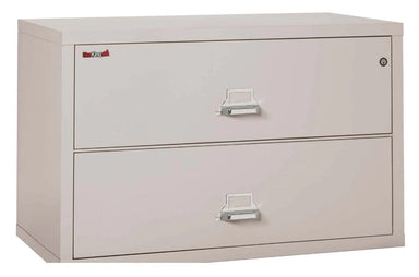 FireKing 2-4422-C Premium Designer Two Drawer 44" W Lateral Fire File Cabinet Platinum